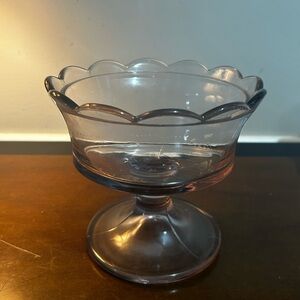 Antique Elegant Purple Glass Compote Dish